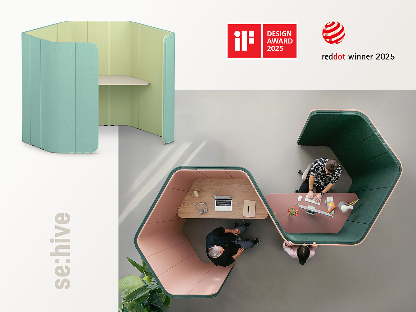 se:hive in turquoise en groen