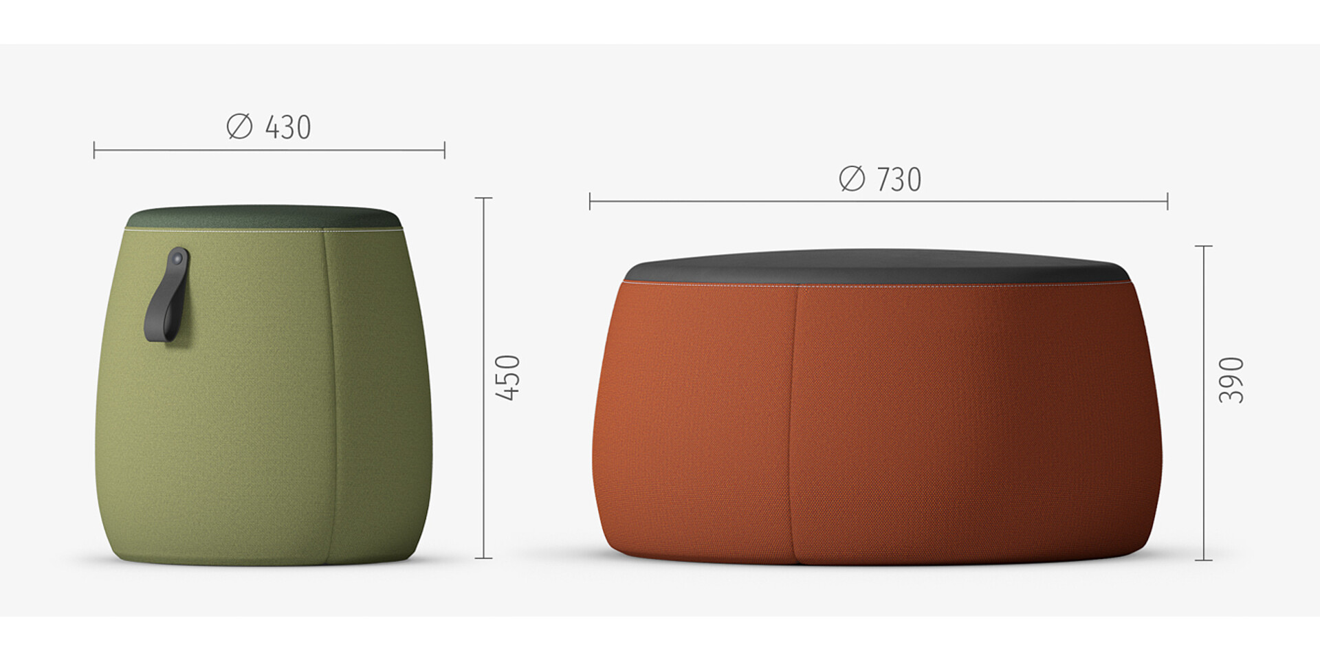 Deux tailles combinables, à souhait