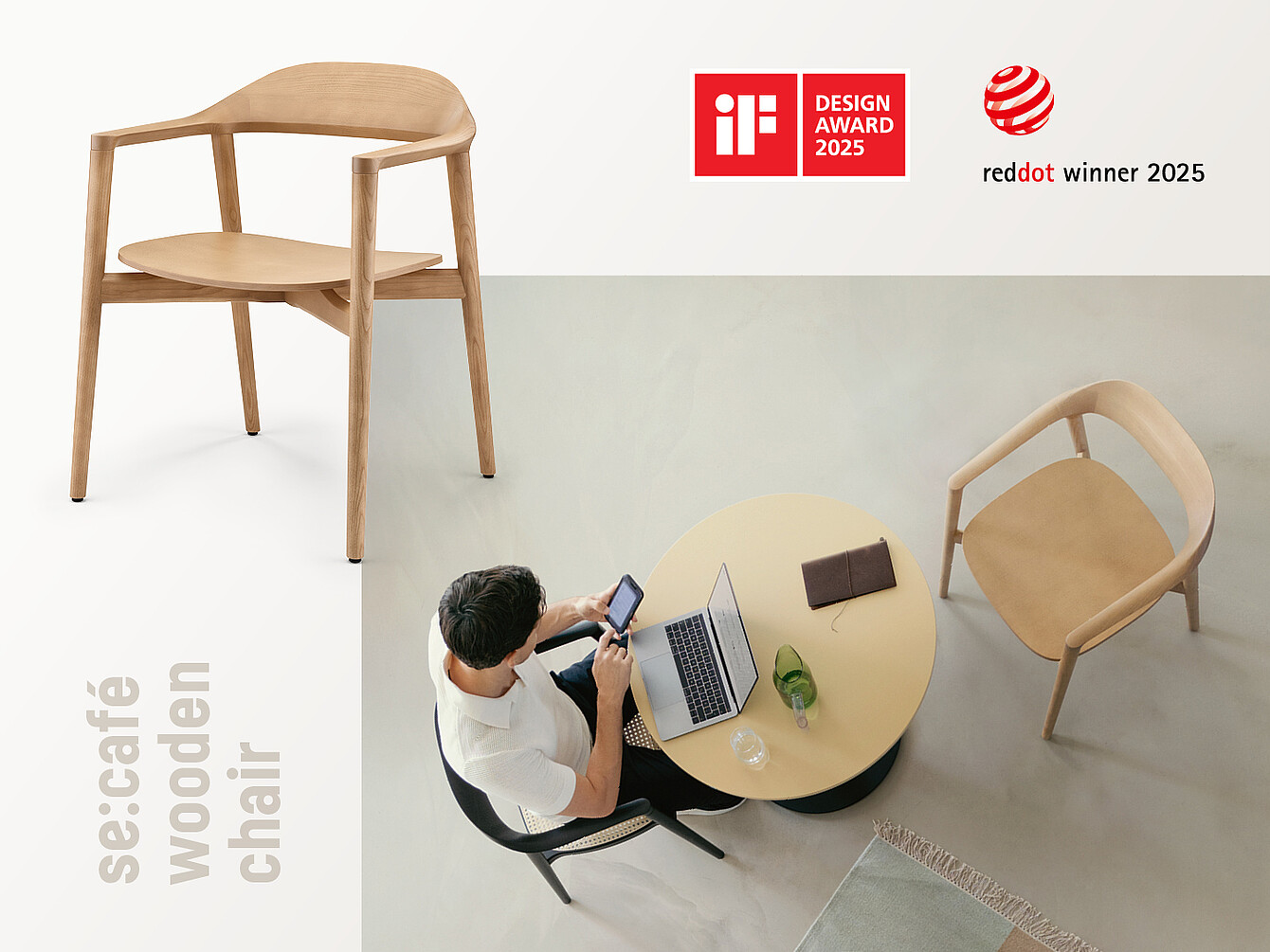 se:cafe wooden chair heeft verschillende prijzen gewonnen