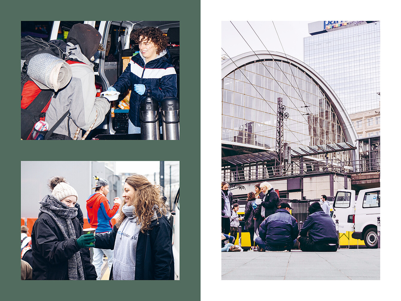 Jugendliche erhalten auf der Straße Hilfe durch das Projekt „#dranbleiben“ des Vereins „Straßenkinder e. V.“, sichtbar sind Begegnungen und Gespräche im urbanen Umfeld.