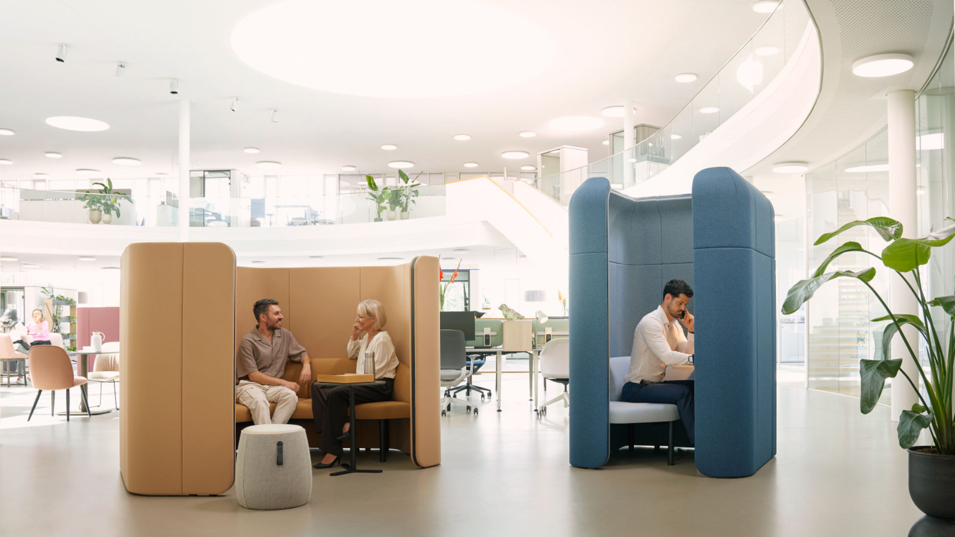 Un seul système, de multiples usages : se:hive pour le travail concentré, les réunions informelles et les pauses