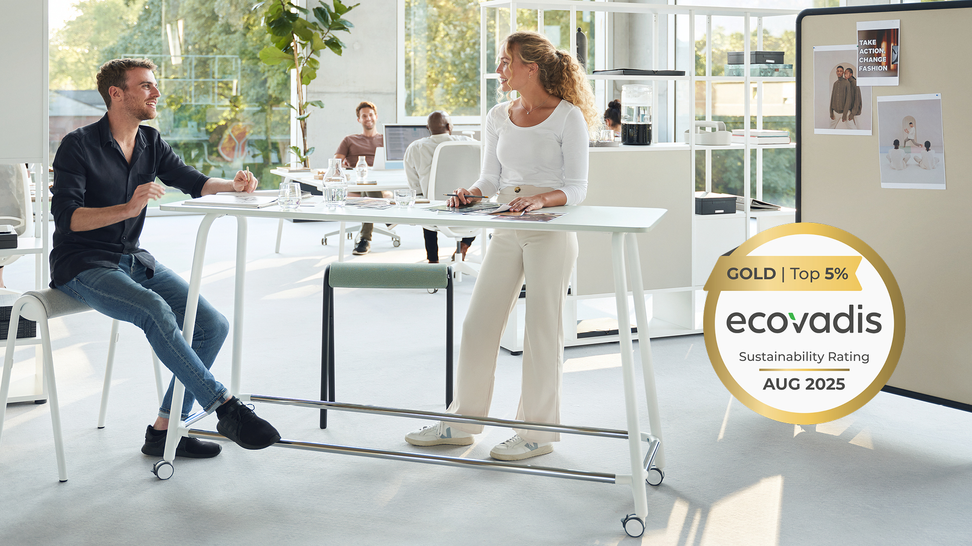 EcoVadis-Gold für gelebte Nachhaltigkeit: Sedus zählt zu den Top-Unternehmen weltweit