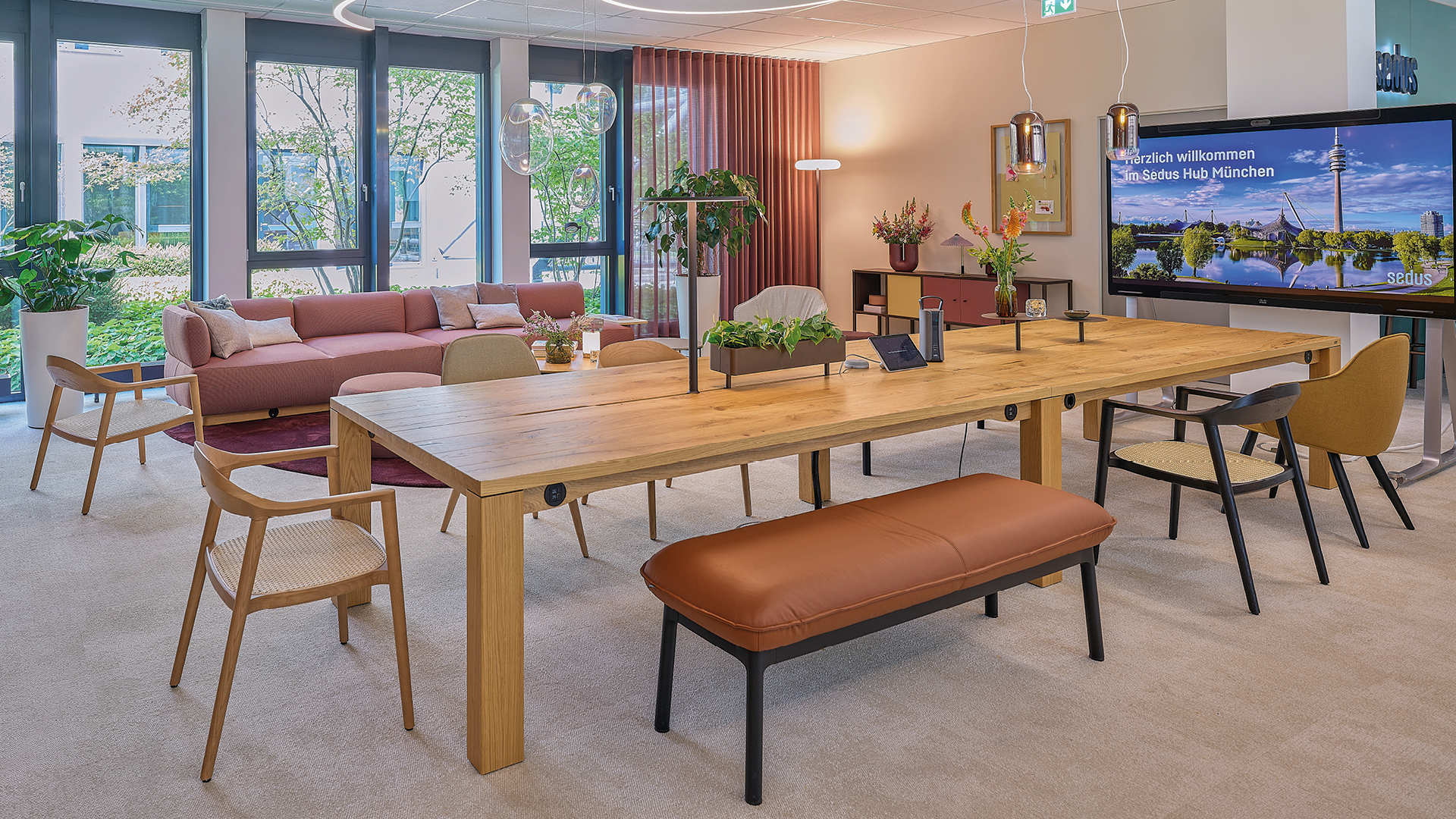 Sedus Hub München: een Work Café als centrum voor inspiratie en modern werken